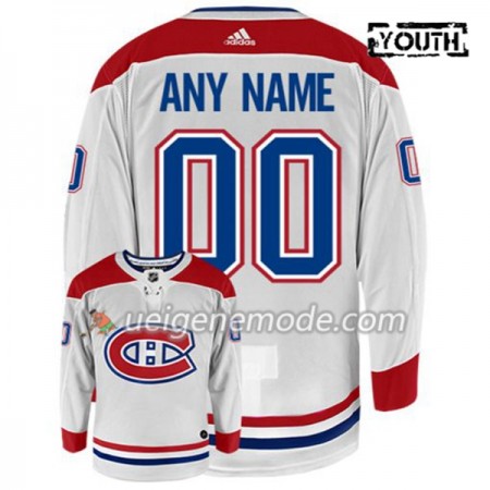 Kinder Eishockey Montreal Canadiens Trikot Custom Adidas Weiß Authentic
